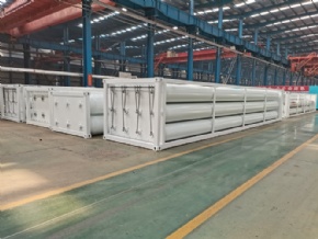 ISO standard 10 tubes CNG tube skid container - Under produce